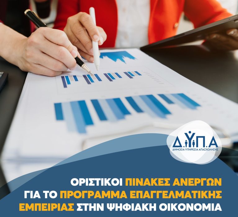 Δ.ΥΠ.Α: Αναρτήθηκαν τα αποτελέσματα για το πρόγραμμα επαγγελματικής εμπειρίας νέων στην ψηφιακή οικονομία